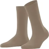 Falke Socken "Family", Damen, Gr. 35-38, beige (nude (4092)), Obermaterial: 92% Baumwolle CO. 7% Polyamid PA. 1% Elasthan EL., glatt, Socken Socken