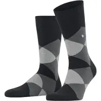 Burlington Socken "Clyde", Herren, Gr. 46-50, Sockengröße, schwarz (schwarz (3000)), Obermaterial: 78% Baumwolle CO. 22% Polyamid PA., glatt, Socken Socken