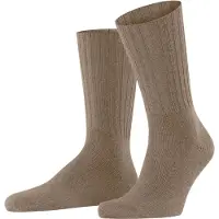 Falke Nelson Herren Bootsocken, 43-46, Braun, Uni, Schurwolle