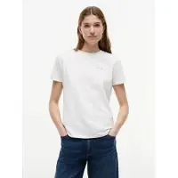 Tommy Hilfiger Rundhalsshirt "1985 REG MINI CORP LOGO C-NK SHORT SLEEVE" mit Logoschriftzug und Bestickung