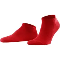 Falke Family Herren Sneakersocken, 39-42, Rot, Uni, Baumwolle