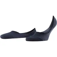 Falke Füßlinge "Step Medium Cut", Herren, Gr. 41-42, blau (6375, schwarz navy), Obermaterial: 92% Baumwolle, 5% Polyamid, 3% Elasthan, unifarben, Socken Füßlinge, mit Medium-Cut, aus weicher Baumwolle
