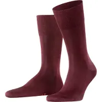 Falke Socken "Tiago", Herren, Gr. 41-42, rot (barolo (8596)), Obermaterial: 93% Baumwolle CO. 5% Polyamid PA. 2% Elasthan EL., glatt, Socken Socken