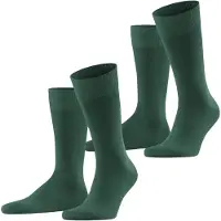 Falke Happy Socken 2-Pack Dunkelgrün - 43-46