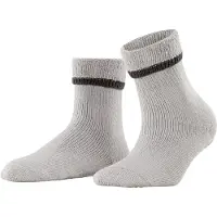 Falke Cuddle Pads Damen Haussocken, 39-42, Grau, Uni, Baumwolle