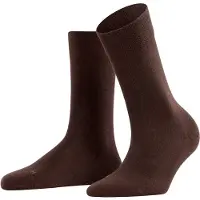 Falke Sensitive London Damen Socken, 35-38, Braun, Uni, Baumwolle
