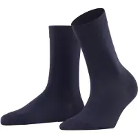 Falke Socken "Cotton Touch", Damen, Gr. 35-38, Sockengröße, blau (schwarz navy (6370)), Obermaterial: 62% Baumwolle CO. 33% Polyamid PA. 5% Elasthan EL., glatt, Socken Socken