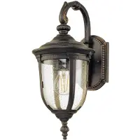 Elstead Lighting Außen Wandlaterne, Alu bronze, Glas klar, H 41,5 cm