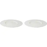 Palmer White Delight Galaxy, Teller flach, Ø 29 cm, 2 Stück, weiß Porzellan