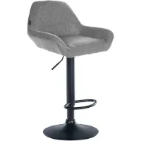 CLP Barhocker Braga Stoff B - grau