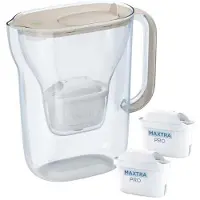 Brita Style Essential + 2 Maxtra Pro Pure Performance Wasserfilterkanne