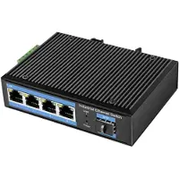 Logilink NS204, Unmanaged, Gigabit Ethernet (10/100/1000), Vollduplex, Wandmontage