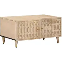 vidaXL Couchtisch 80x50x40 cm Massivholz Mango