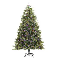 vidaXL Fedde (mit LEDs und lilafarbenen Bällen)