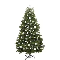 vidaXL Lumi (mit 300 LEDs und silbernen Bällen)
