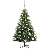 vidaXL Elia (mit LEDs und silbernen Bällen)