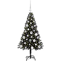 vidaXL Mads (mit 150 LEDs und silbernen Kugeln)