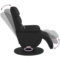 vidaXL Massage Relaxsessel Schwarz 71 x 98 x 106 cm Kunstleder