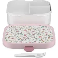 Mepal Campus Brotdose mit Bento-Einsatz und Gabel Little Dutch - Fairy Wonders - Vesperdose