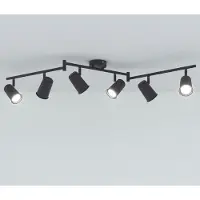 HOFTRONIC™ LED Deckenleuchte 24W 6500K 6 Flammig Schwarz IP20 Schwenkbar Dimmbar