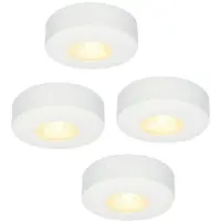 HOFTRONIC™ LED Aufbaustrahler 3W 300lm 2700K IP44 Weiß Set 4 Stück