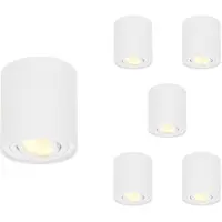 HOFTRONIC™ LED Aufbaustrahler 4W 345lm 2700K IP20 Weiß GU10 6er Set