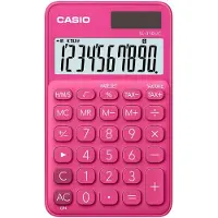 Casio SL-310UC-RD, Tasche, Einfacher Taschenrechner, 10 Ziffern, 1 Zeilen, Batterie/Solar, Rot