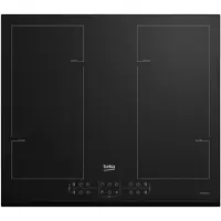 Beko HII64206F2MT, Schwarz, Integriert, 60 cm, Zonen-Induktionskochfeld, Glas, 4 Zone(n)