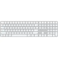 Apple Magic, Volle Größe (100%), Verkabelt & Kabellos, USB + Bluetooth, QWERTY, Weiß