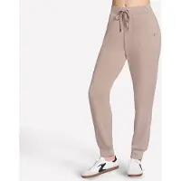 SKECHERS SKECHLUXE ELEVATE Jogger Damen PT149-TPBR – Jogginghose, Taupe/Braun, UPF 40, Weiches Stretchmaterial Größe L
