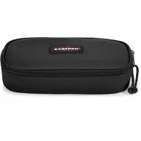 Eastpak Oval, Weiches Federmäppchen, Polyester, Schwarz, Einfarbig, Reißverschluss, 220 mm