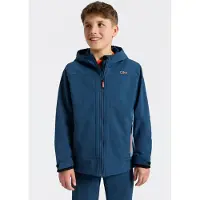 CMP Softshelljacke "KID SOFTSHELL JACKET FIX HOOD" mit Kapuze wasserabweisend, windabweisend, mit Reißverschlusstaschen