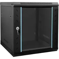 vidaXL Netzwerkschrank mit Speicher Schwarz 53 x 60 x 60 cm Stahl