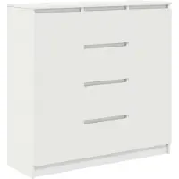 vidaXL Sideboard mit Schubladen Weiß 100,5x35x98,5 cm Holzwerkstoff