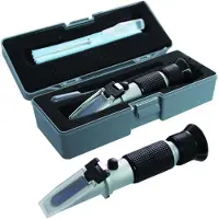 Schneider Hand-Refraktometer, Zur Messung des Brix-Wertes von Zucker, Glasur, Sorbets, Konfitüren, Eis uvm., Messbereich: 0 - 50 % Brix