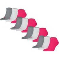 Puma Sneakersocken "Socken Sneaker Plain 12P 12er Pack", Damen, Gr. 35-38, bunt (pink, grau), Obermaterial: 66% Baumwolle CO. 18% Polyamid PA. 14% Polyester PES. 2% Elasthan EL., Socken Sneakersocken