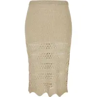 Urban Classics Maxirock "Damen Ladies 3/4 Crochet Knit Skirt" 1 Stk.