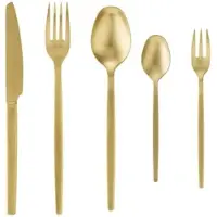 WAS 60 tlg. Besteckset ALEX GOLD, mit gold, matte PVD Beschichtung, Chromnickelstahl 18/10