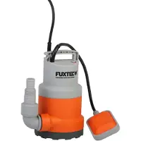 FUXTEC Tauchpumpe FX-TP1250 - bis zu 6.000 l/h | 6m Förderhöhe | 4,9Kg | Schmutzwasserpumpe max. 5 mm Durchmesser | Tauchpumpe mit 250W