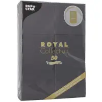 Papstar ROYAL Collectionschwarz mit Besteckfalz ROYAL Collection