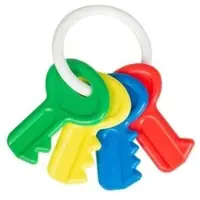 Akuku Baby rattle / KEYS DARK