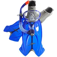 Speedo Glide Maske Flossen Herren Schnorchelset