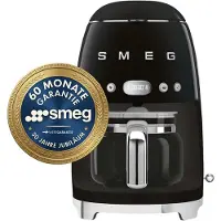 Smeg Filterkaffeemaschine - 1050 Watt - Schwarz - 1,4 Liter - DCF02BLEU
