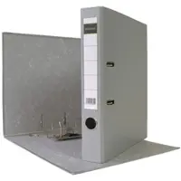 Midori 2 x Akten-Ordner PP A4 50 mm Grau Kunststoff Archiv Büroordner Ringordner