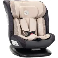 Lorelli Kindersitz Sagitta i-Size (40x150cm) 360 Grad Drehung SPS Kopfkissen beige