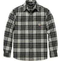 Carhartt - Flannel L/S Plaid Shirt - Hemd Gr XL grau