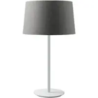 ROSSINI ILLUMINAZIONE Weiße Tischlampe VIVIEN mit konischem Lampenschirm in Anthrazit E27 IP20 - Innenbeleuchtung aus Metall - Rossi Group