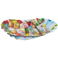 Papstar 75 Osterkörbchen oval 28 cm x 16 cm sortierte Motive mit Henkel
