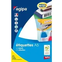 Agipa Universal-Etiketten, 12,8 x 38 mm, weiá