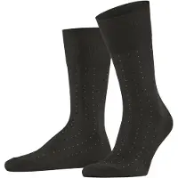 Falke Tiago Dotted Line Herren Socken, 41-42, Braun, Punkte, Baumwolle